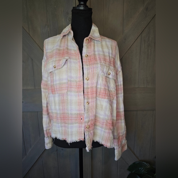 Aeropostale Plaid Button Down Shirt sz Medium - Picture 1 of 3